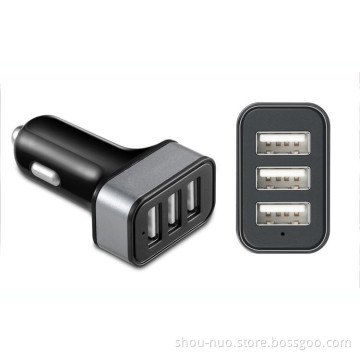 china wholesale high quality colorful Aluminum circle mini usb car charger
